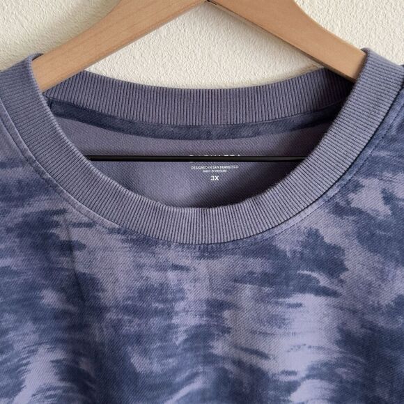 Athleta Sweatshirt Womens 3X Plus Blue Crewneck Pullover Comfort Sporty Farallon - Picture 5 of 11